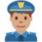 Police Officer - Medium emoji on Twitter